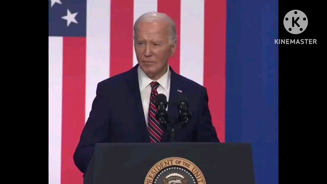 Biden once again can't talk bc his brain isn't functional.