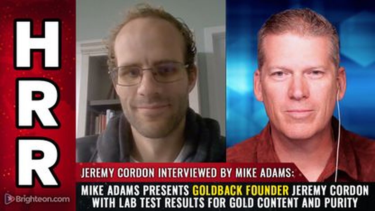 Jeremy Cordon with LAB TEST RESULTS for gold content and purity