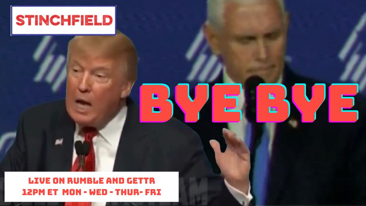 Bye Bye Pence... Trump stands alone as our nations only potential savior.