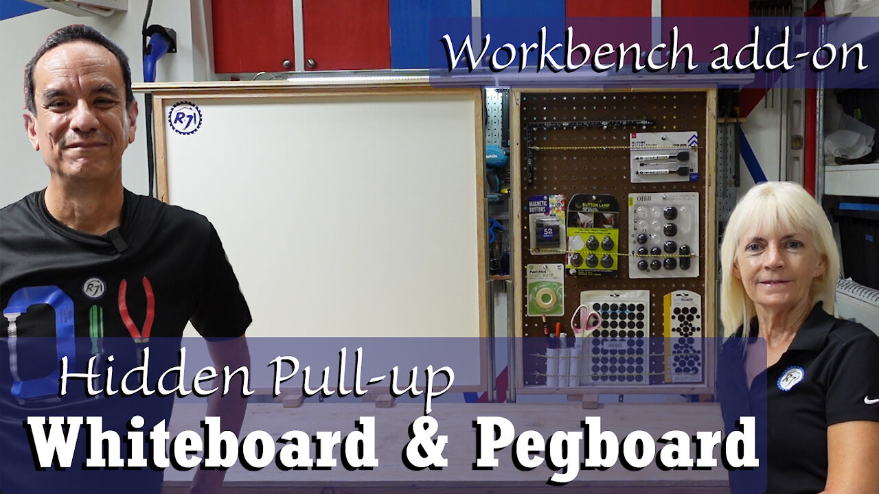 DIY Whiteboard and Pegboard for Workbench