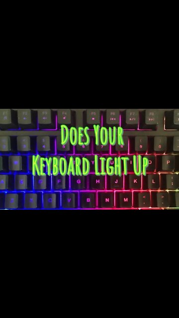 Does your Keyboard Light Up ? # Shorts @RJ FunShow