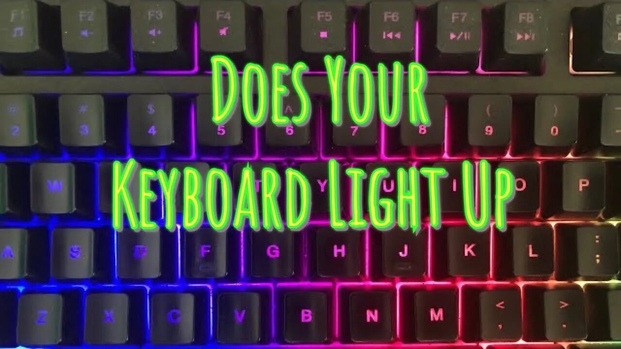 Does your Keyboard Light Up ? # Shorts @RJ FunShow