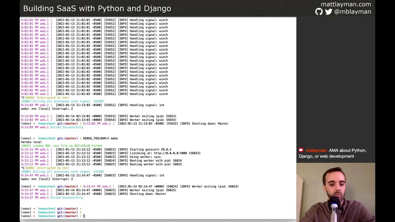 Squashing Bugs - Building SaaS with Python and Django #87