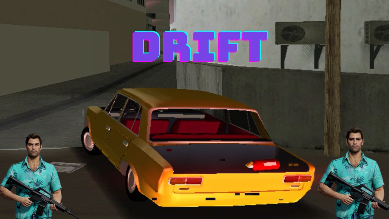 Grand Theft Auto:Vice City Car Drift Gameplay|Gta Vice City Gameplay|Car DriftFirstTry|Gta Vice City