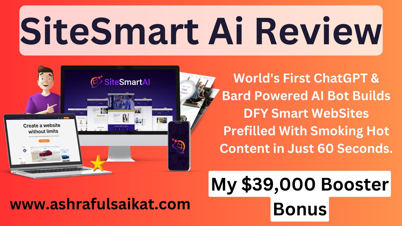 SiteSmart Ai Review With $39,000 Booster Bonus (SiteSmart Ai App by Pranshu Gupta)