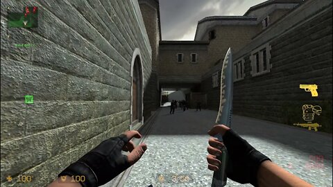 Counter Strike Source Cobblestone #2 Bots Just Only Machine Gun