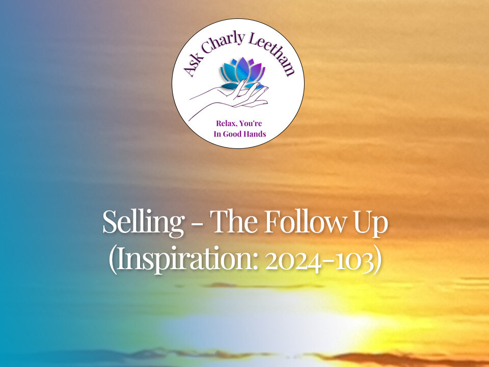 Selling - The Follow Up (2024/103)