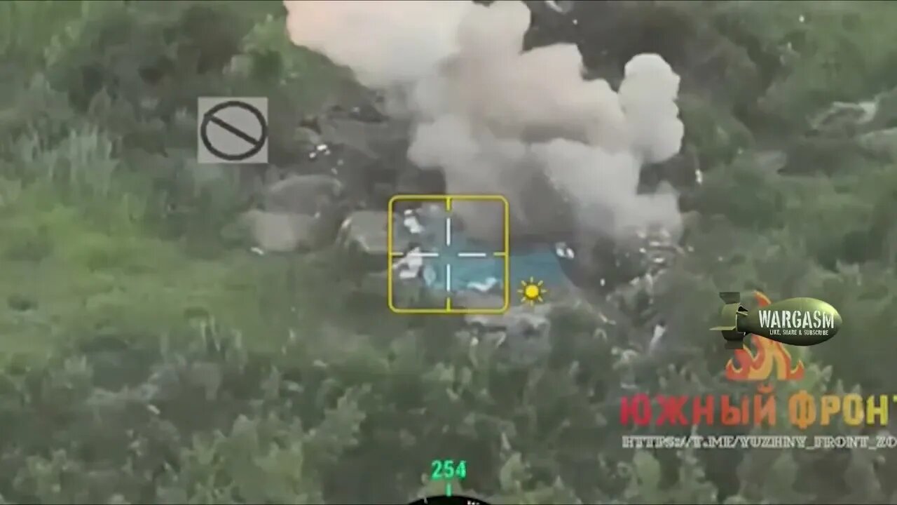 Russian FPV drones strikes AFU position in Donetsk