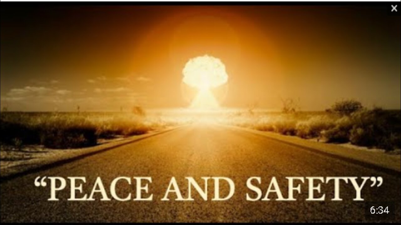 SAYING "PEACE AND SAFETY IN DIVIDING GOD'S LAND"