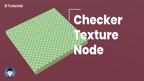 How to use the checker texture shader node in Blender