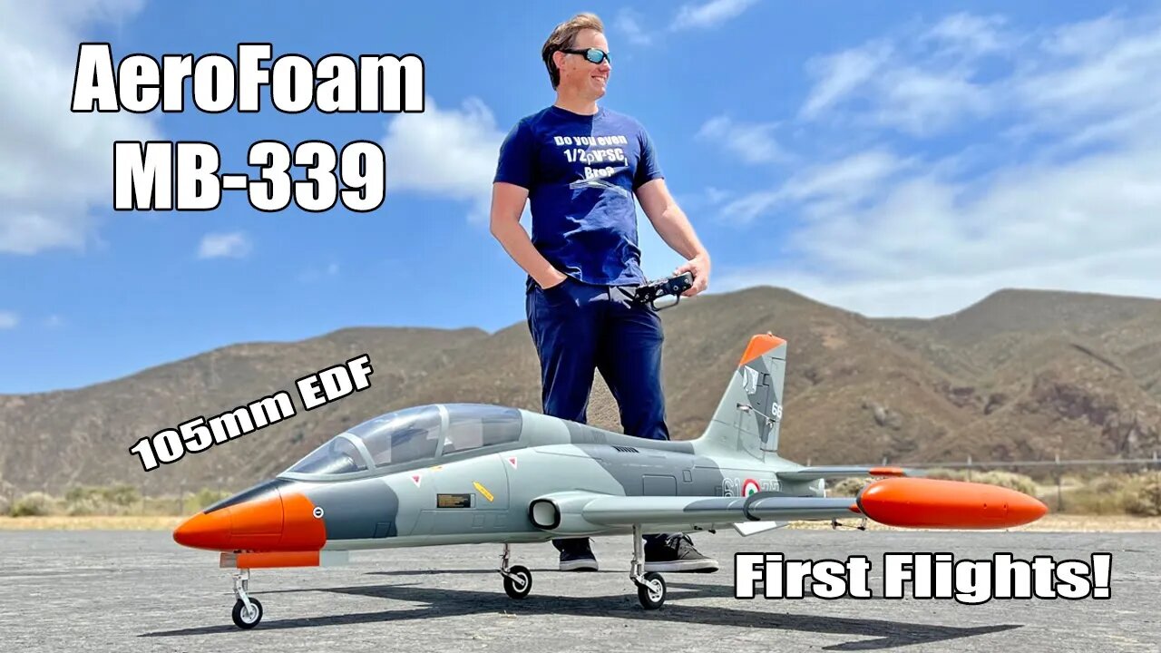 First Flights with the AeroFoam MB-339 105mm RC EDF Jet