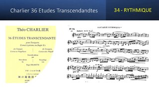 🎺🎺[TRUMPET ETUDE] Charlier 36 Etudes Transcendandtes No 34 – (Fantaise Rhytmique)
