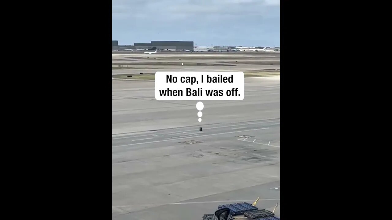 Luggage Rolls Across Airport Ramp #viralclips #viralvideos