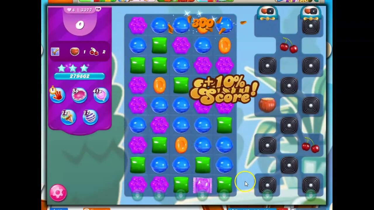 Candy Crush Level 3377 Talkthrough, 38 Moves 0 Boosters