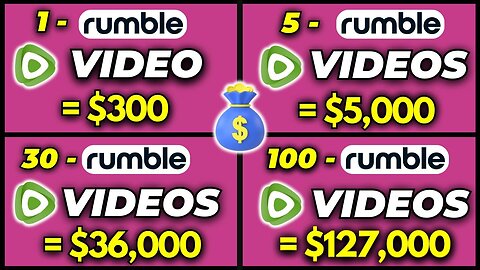 Earn BIG_ $283 Per Video With Rumble Affiliate Marketing USING Other Peoples Videos!