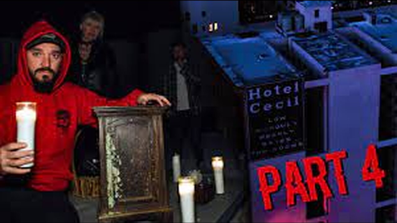 OVERNIGHT in HAUNTED CECIL HOTEL- Opening the Dybbuk Box