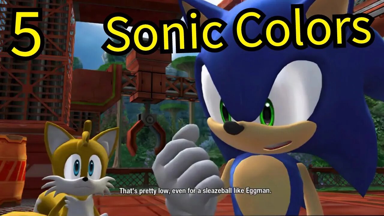 Tails makes fun of Sonic after the Planet Wisp Boss in Sonic Colors