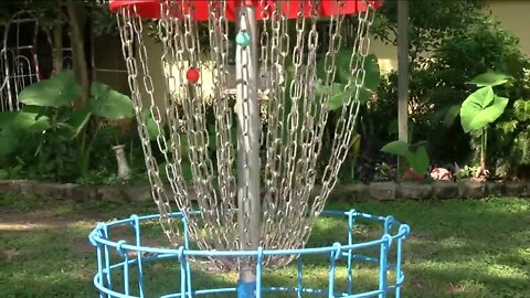 Disc golf champion returns after near-death experience