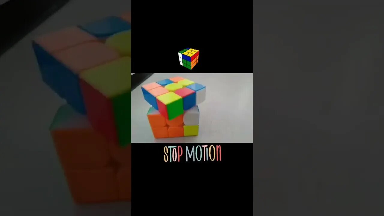 Rubik's cube stop motion #shorts
