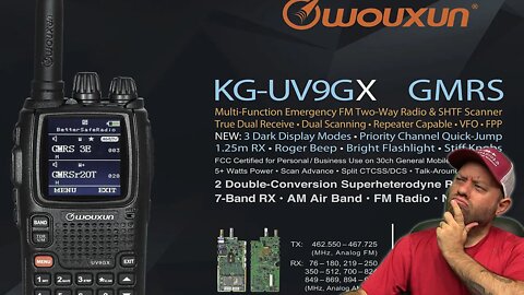 BetterSafeRadio REVEALS the Wouxun KG-UV9GX - New GMRS Handheld, FIRST LOOK!