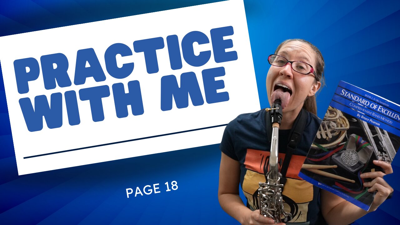 Standard Of Excellence Alto Sax BOOK 2 Page 18 | Exercises #77-#81 | Sax Practice With Me