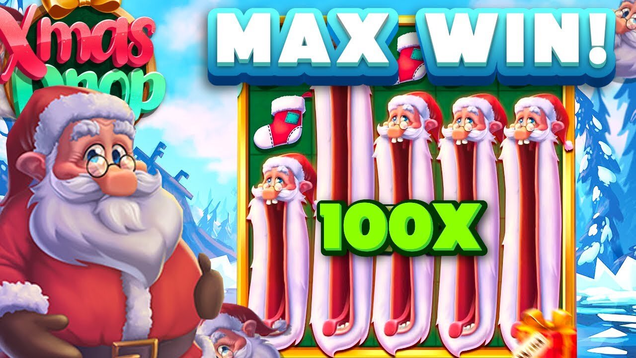 HE HIT HIS FIRST MAX WIN EVER AND IT WAS A HUGE ONE! (XMAS DROP)