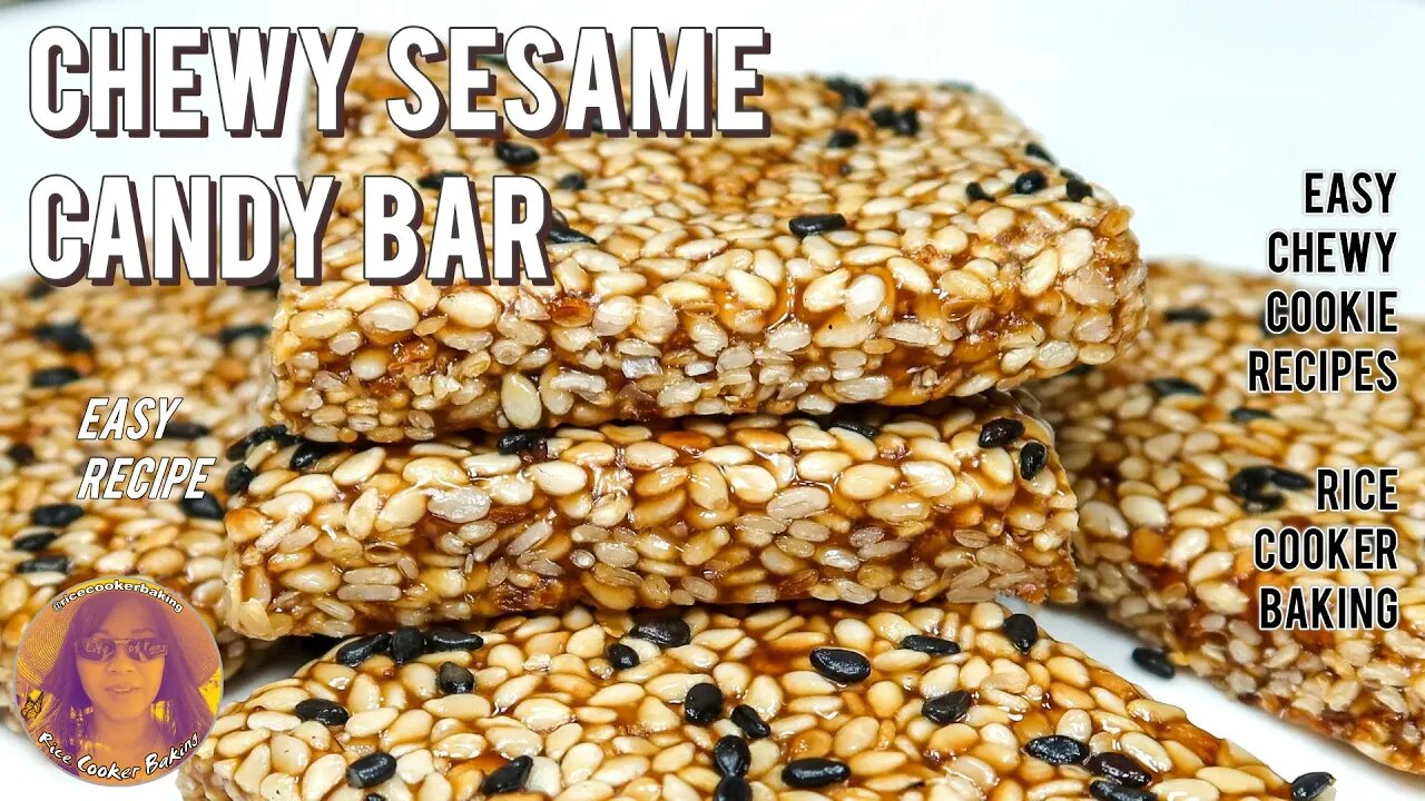 Chewy Sesame Candy Recipe | Easy Chewy Cookie Recipes | EASY RICE COOKER CAKE RECIPES