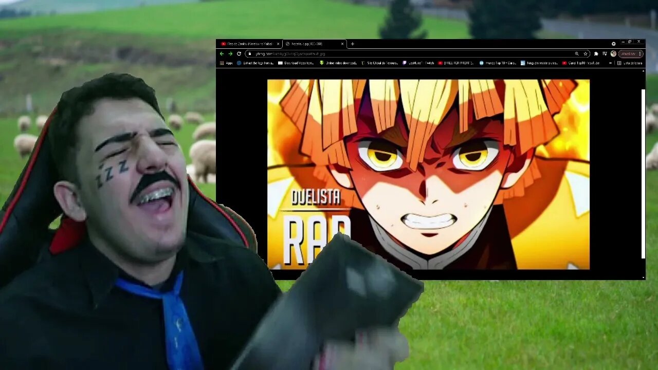 PASTOR REACT Rap do Zenitsu (Kimetsu no Yaiba) - Filho do Trovão (Nons Prod)