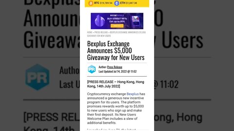 Exchange Announces $5,000 Giveaway for New Users Only #cryptomash #giveaway #airdrop #cryptonews