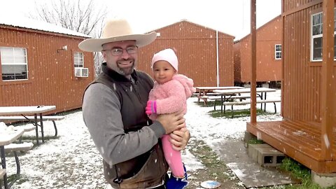 The Caribbean Blooded Lasalas See Snow For The First Time!