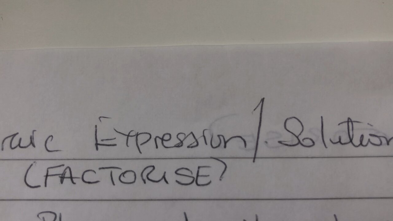 GCSE MATHEMATICS - ALGEBRAIC EXPRESSION/SOLUTIONS III.