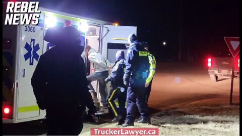 Coutts Sunday night arrests, containment zone set up as warrant was acted on by police.