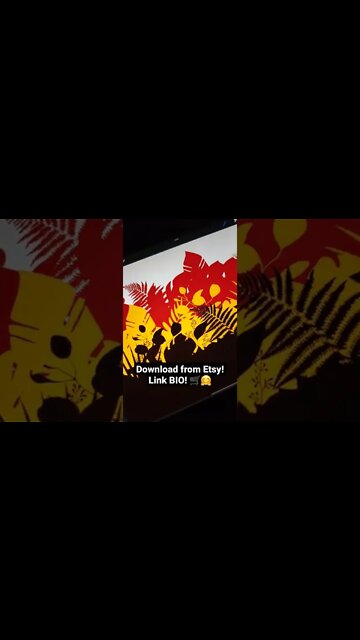 How to draw Abstract Jungle Wallpaper? 🌱 - Daily Art nr.125🖌️