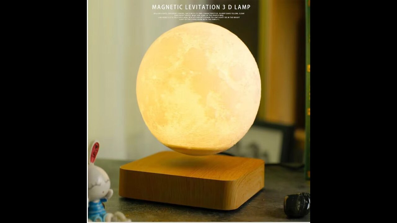 MAGNETIC LEVITATION 3 D LAMP