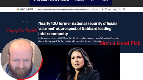Tulsi Gabbard is a Great Pick, The Intelligence Community is Bloated