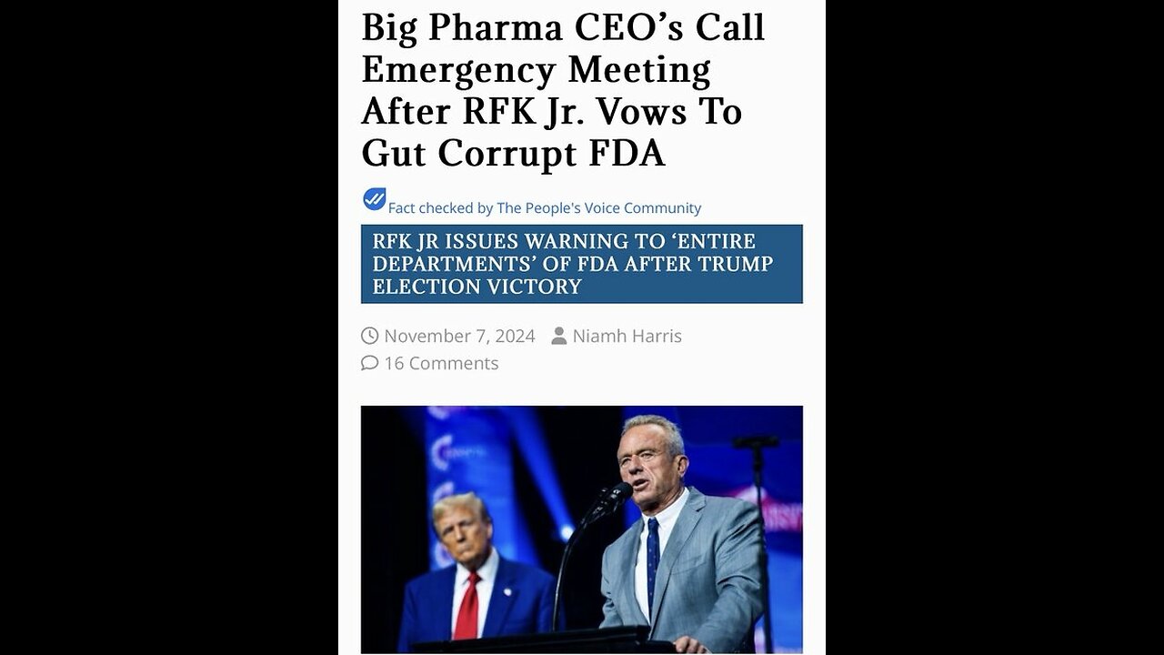 deep state big pharma Healthcare Lobby Launches FEARMONGERING Campaign Against RFK jr’s Confirmation