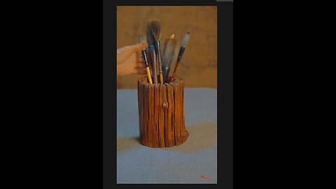 Homemade pen container