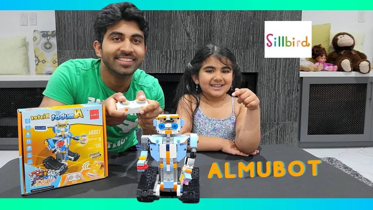 Evana and Brother PLAY ALMUBOT STEM TOY FOR ADULTS AND KIDS