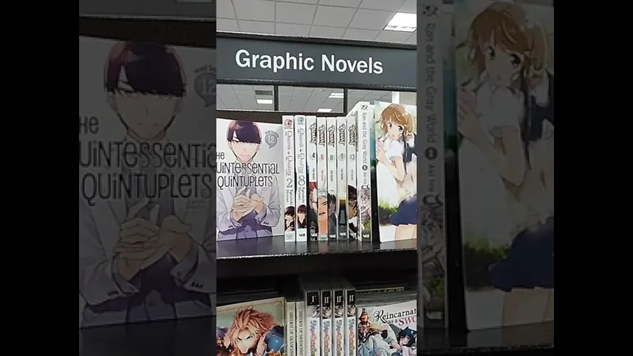 Manga on the Graphics Novel Section In Barnes and Noble