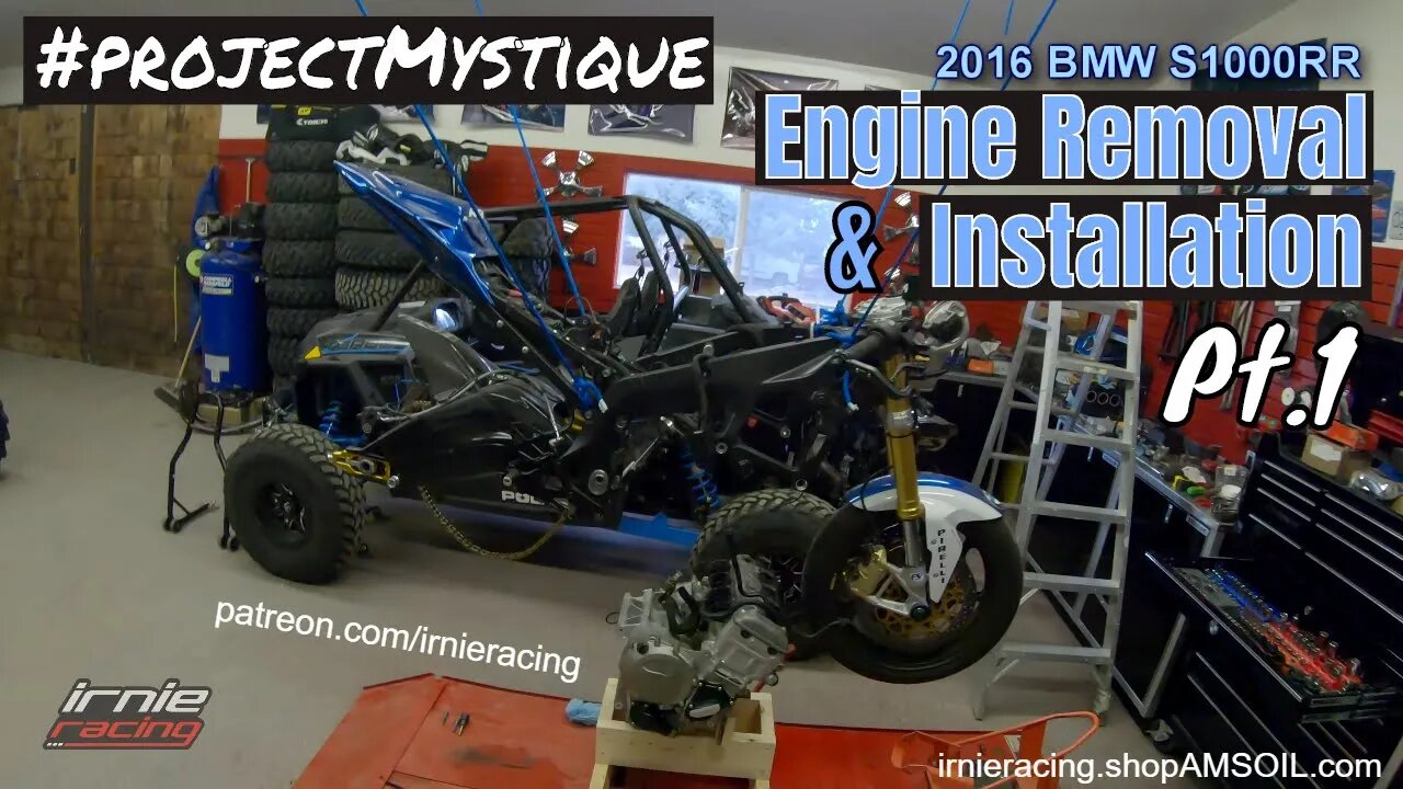 S1000RR Engine Removal & Installation Series Pt.1 #projectMystique | Irnieracing