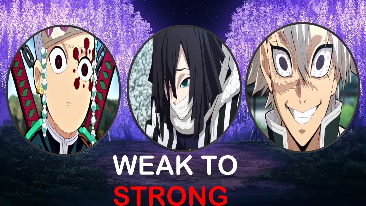 All 9 HASHIRA from the weakest to the STRONGEST