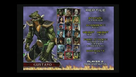 Mortal Kombat Deadly Aliance (PS2) - Reptile - Arcade Mode