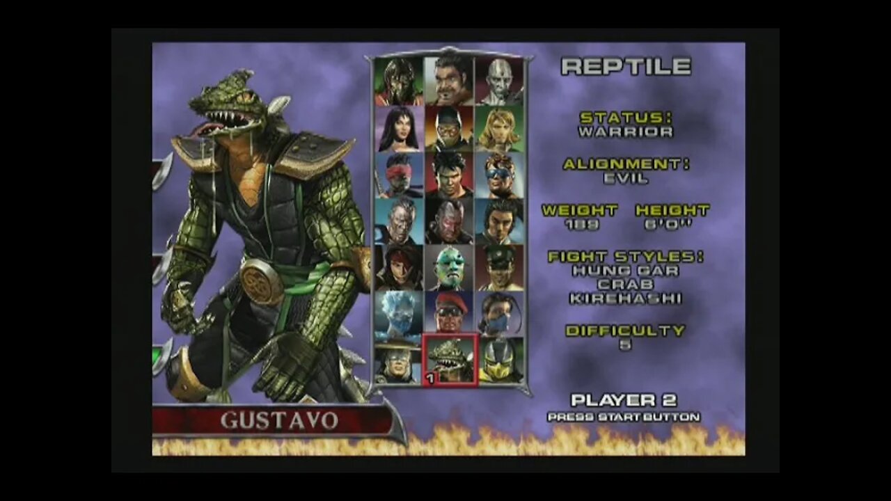 Mortal Kombat Deadly Aliance (PS2) - Reptile - Arcade Mode