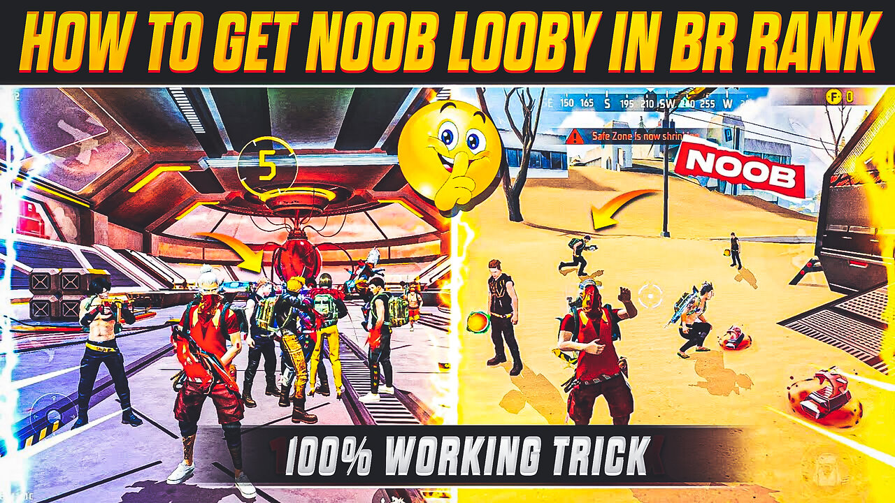 How To Get Noob Lobby In Free Fire BR Rank😳|Free Fire Noob Lobby Trick BR Rank|Bot Sanju