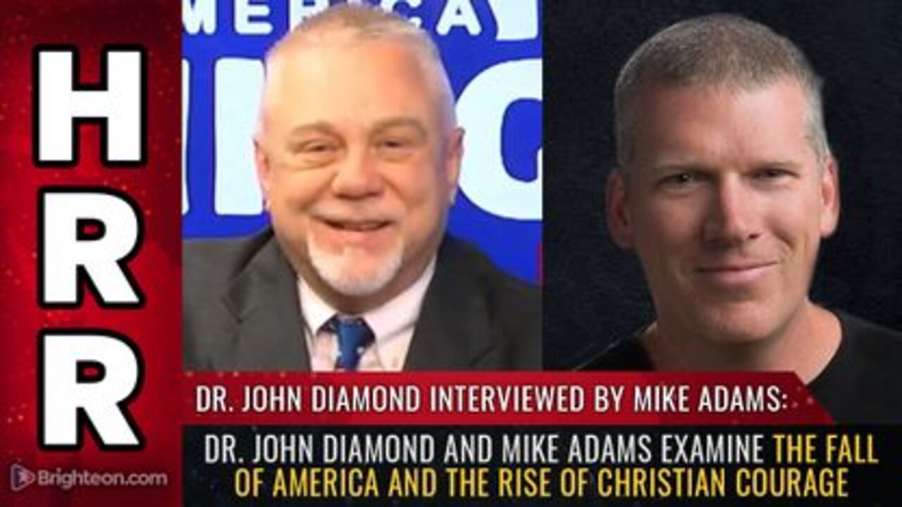 Dr. John Diamond Interview - The Breakdown of the FALL of America and the RISE of Christian courage