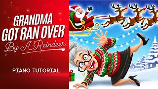 How To Play Grandma Got Ran Over By A Reindeer Chords on Piano