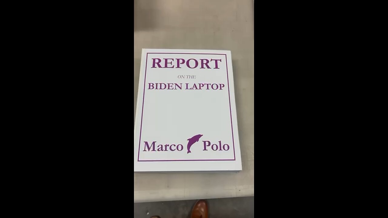 Marco Polo: Copy of report given to every member of Congress