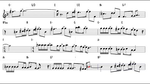 Vivo per lei Andrea Bocelli Tenor Sax