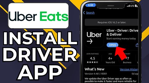 HOW TO DOWNLOAD UBER EATS DRIVER APP