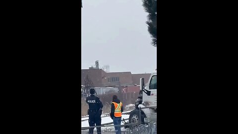 Train hits Truck In Vaughan Ontario